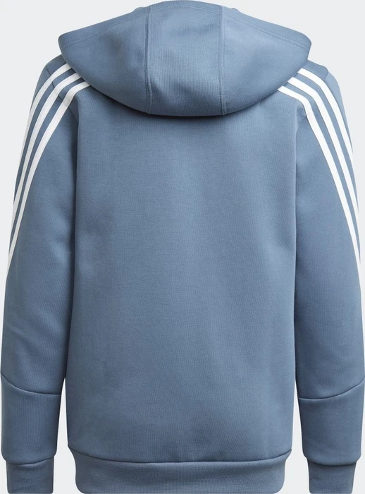 adidas Future Icons 3-Streifen Hoodie wonder steel/white (Junior)