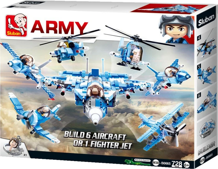Sluban Army Fighter Jet 6in1 Gift Box