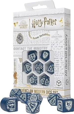 Q-Workshop Würfelset Harry Potter - Ravenclaw blue
