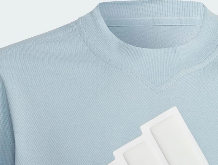 adidas Future Icons Logo Piqué T-Shirt kurzarm wonder blue/white (Junior)