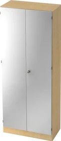 Hammerbacher Schrank 5OH V6100, Streifengriff, ahorn/silber, Schrankwand