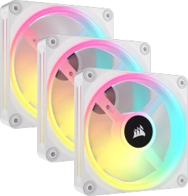 Corsair iCUE LINK QX120 RGB Starter Kit, weiß, LED-Steuerung, 120mm, 3er-Pack