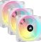Corsair iCUE LINK QX120 RGB Starter Kit, weiß, LED-Steuerung, 120mm, 3er-Pack Vorschaubild