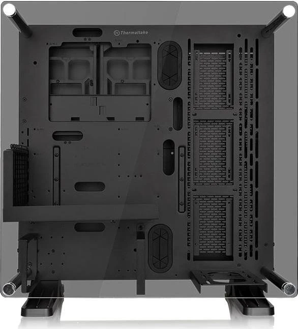 Thermaltake Core P3 Tempered Glass Edition, schwarz, Glasfenster