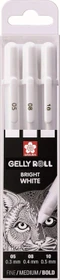 Sakura Gelly Roll Bright White Set 05/08/10 Gelroller (Mine) weiß, 3er-Set, Etui