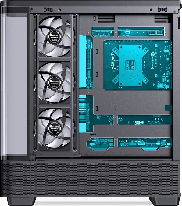 Jonsbo TK-5 Black, Glasfenster