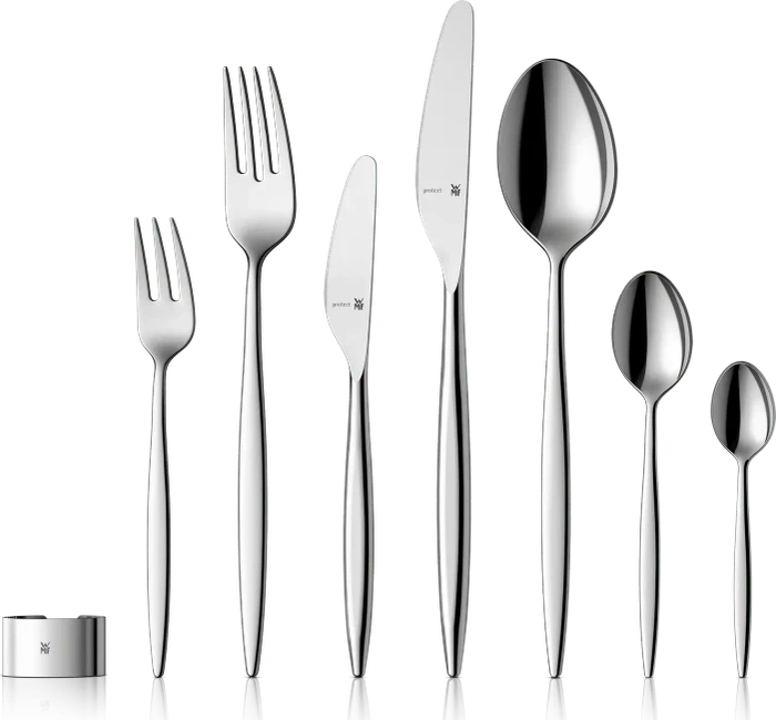 WMF Grace Besteck-Set, 90-tlg. inkl. 12 Serviettenringe