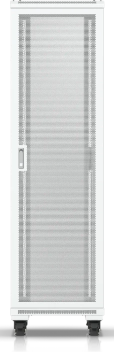 Ubiquiti 42U Rack Cabinet, 19" Rackschrank 42HE, mit Rollen, Glastür, weiß, 1000mm tief