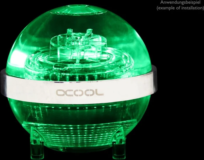 Alphacool Eisball Adressable RGB inkl. Eispumpe VPP655 PWM, Ausgleichsbehälter