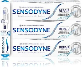 Sensodyne Whitening Repair & Protect Zahncreme, 225ml (3x 75ml)