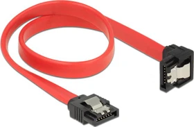 DeLOCK SATA 6Gb/s Kabel rot 0.3m, unten gewinkelt (83978)
