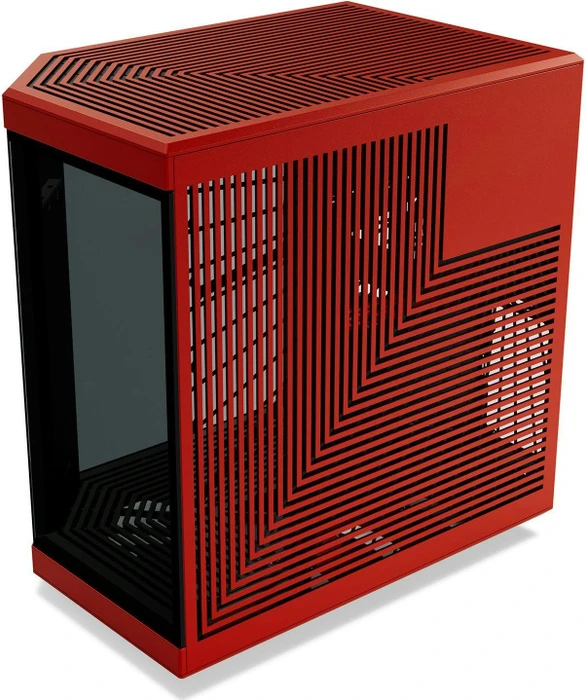 Hyte Y70 Touch Infinite Black Cherry, rot/schwarz, Glasfenster