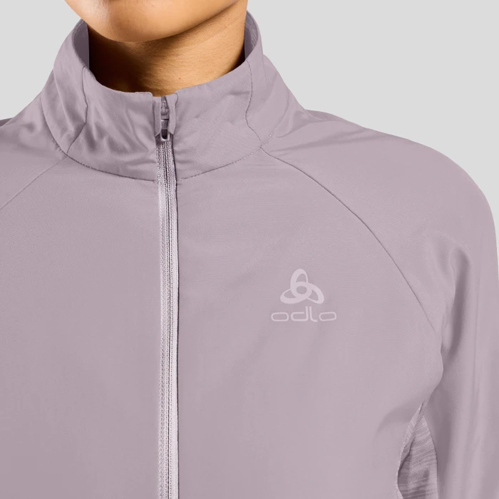 Odlo The Run Easy Warm Hybrid Funktionsjacke gray ridge (Damen)