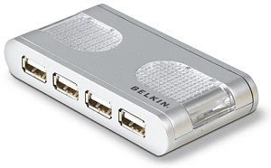 Belkin Hi-Speed USB 2.0 7-port Leucht-Hub silber