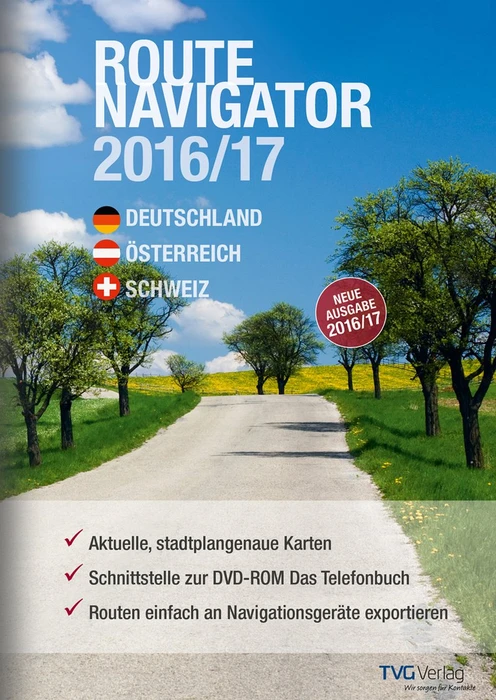 TVG RouteNavigator DACH 2016/2017, ESD (deutsch) (PC)