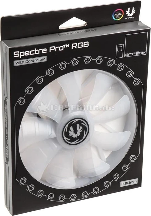 BitFenix Spectre Pro RGB schwarz, LED-Steuerung, 230mm