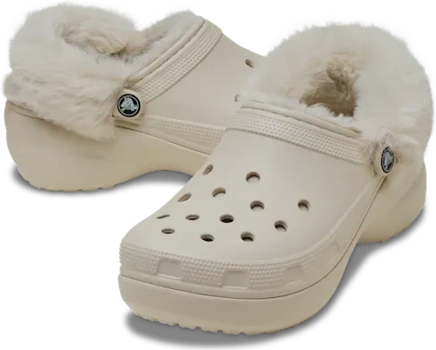 Crocs Classic Platform Fuzz Lined frappé (Damen)