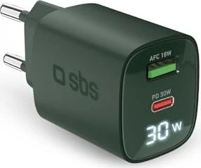 SBS Mobile 30W LCD Wall Charger