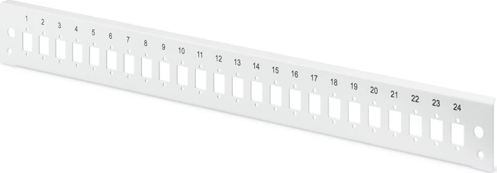 Digitus LWL/Glasfaser Spleißbox Frontblende, Schnellverschluss, grau, 24-Port, 24x LC-DX/SC-SX, 1HE