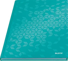Leitz WOW Notizbuch, A4, kariert, Hardcover, eisblau, 80 Blatt