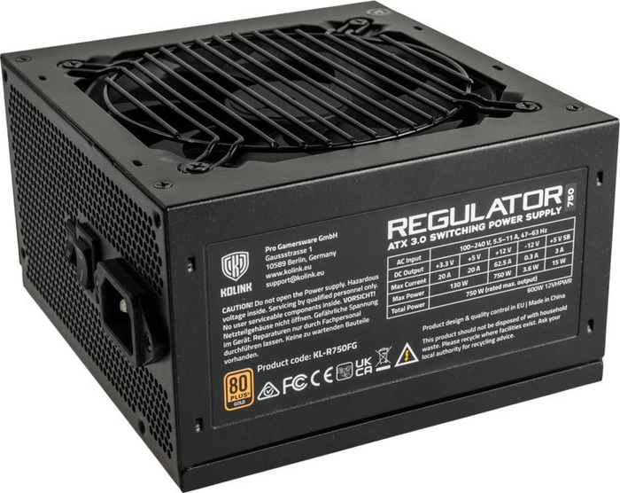 Kolink Regulator 80 PLUS Gold 750W, ATX 3.0