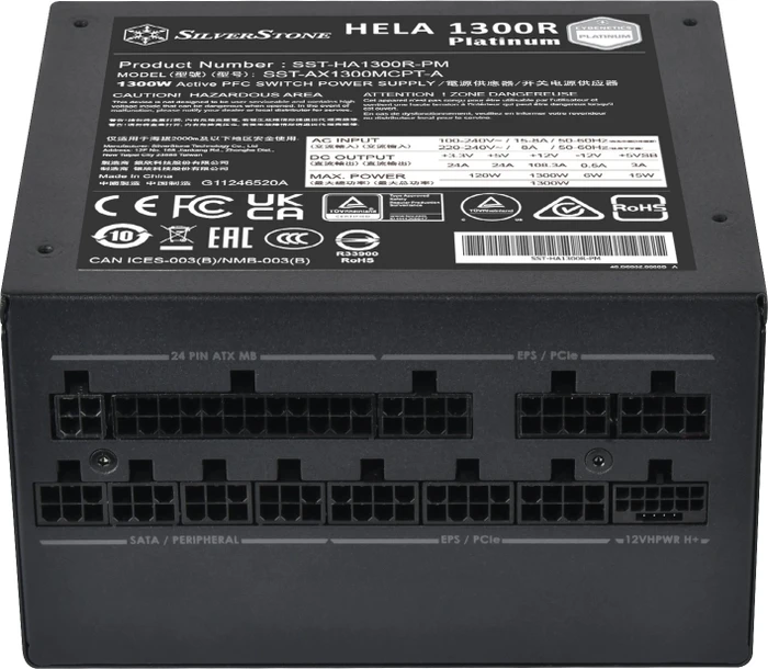 SilverStone HELA 1300R Platinum 1300W, ATX 3.0