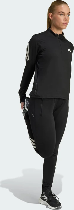 adidas Adi365 Iconic Running Half Zip Laufshirt langarm schwarz (Damen)