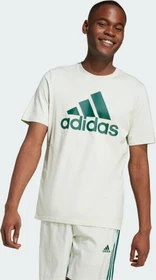 adidas Essentials Single Jersey Big Logo T-Shirt kurzarm linen green/collegiate green (Herren)