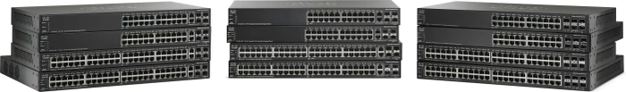 Cisco SF500 Rackmount Managed Stacking Switch, 48x RJ-45, 2x RJ-45/SFP
