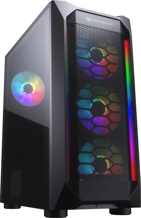 Cougar MX410 Mesh-G RGB, Glasfenster