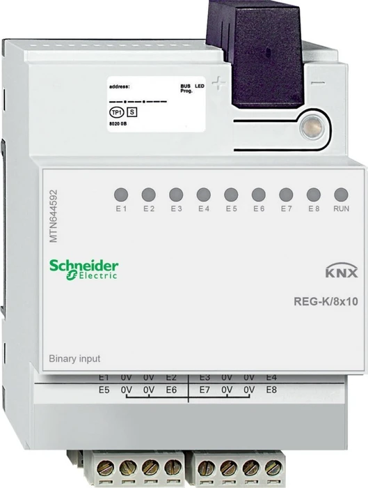 Schneider Electric SpaceLogic KNX Binäreingang REG-K/8x10 8-fach, 10V