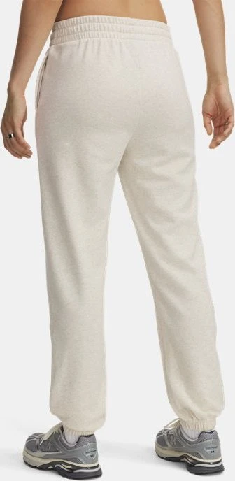 Under Armour Rival French Terry Trainingshose lang oatmeal light heather/white (Damen)