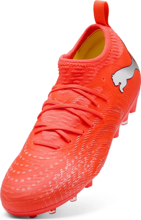 Puma Future 9 Match MG glowing red/puma white/puma black/puma silver (Junior)