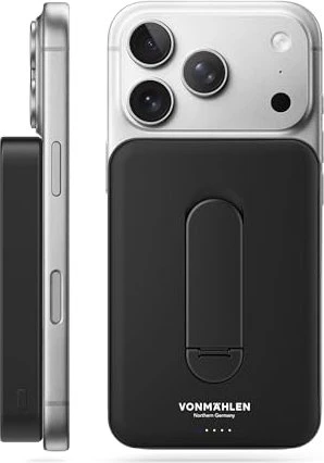 Vonmählen Powerbank Evergreen Mag mit Kickstand 10000mAh schwarz