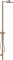Hansgrohe Axor Starck Duschsäule mit Thermostat und Kopfbrause 240 1jet polished red gold Vorschaubild