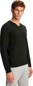 Falke Basic Apparel V-Ausschnitt Pullover schwarz (Herren)