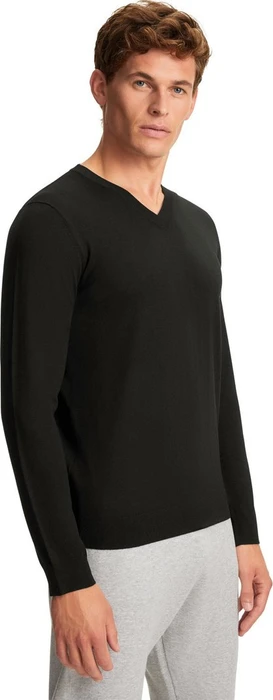 Falke Basic Apparel V-Ausschnitt Pullover schwarz (Herren)