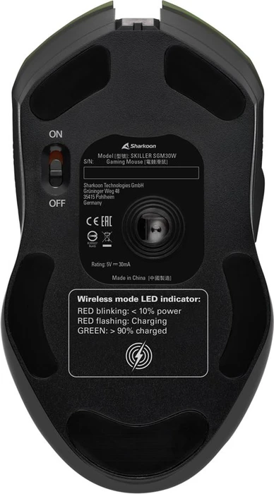 Sharkoon Skiller SGM30W schwarz, USB