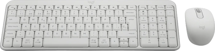 Logitech MK250 Compact Wireless Combo Off-White, Bluetooth, ES