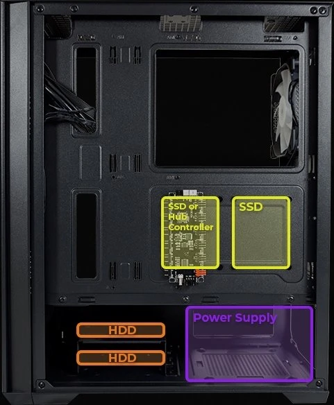 LC-Power Gaming 717B Meshwork_L Dark, schwarz, Glasfenster