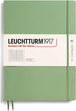 Leuchtturm1917 Classic Master Slim Notizbuch, A4+, liniert, Hardcover, salbei