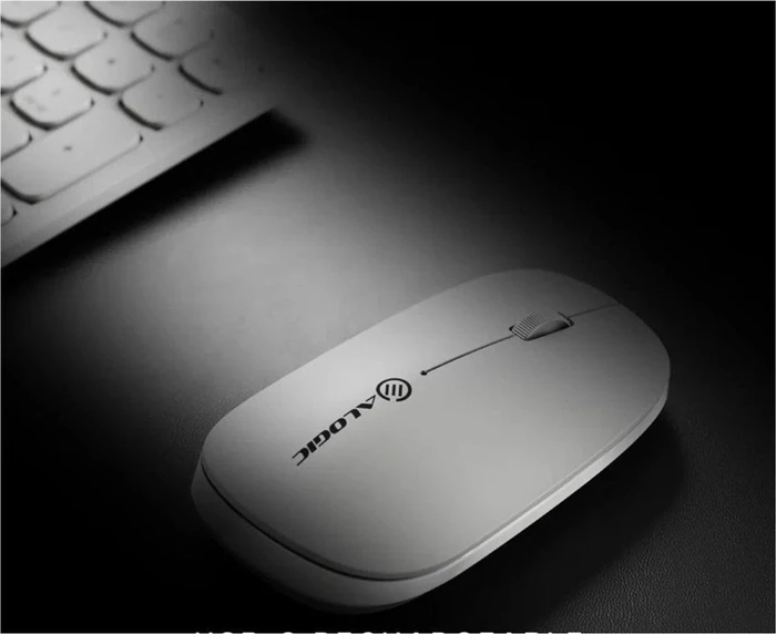 Alogic Echelon USB-C Rechargeable Wireless Mouse weiß, USB/Bluetooth