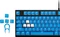 Corsair Pro Keycap Mod Kit, Kunststoff (PBT) Double-Shot, blau, 105 Tasten, ISO-DE Vorschaubild