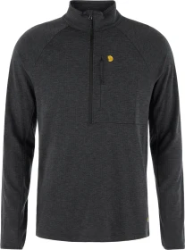 Fjällräven Bergtagen Midlayer Half Zip Funktionsshirt kurzarm schwarz (Damen)