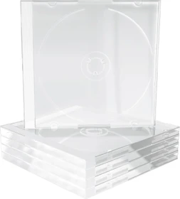 MediaRange CD-Leerhülle Jewelcase, transparent, 5 Stück