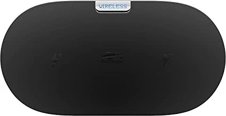 Wentronic Kabelloses Dual-Schnellladegerät 10W schwarz