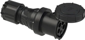 PCE CEE-Kupplung 125A 5p 6h IP67 POWER TWIST schwarz
