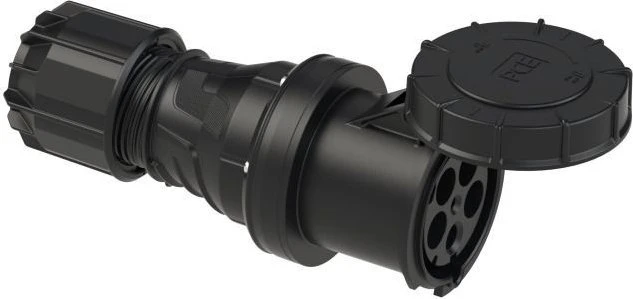 PCE CEE-Kupplung 125A 5p 6h IP67 POWER TWIST schwarz