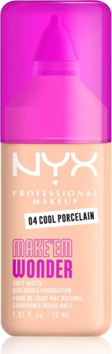 NYX Make 'EM Wonder Soft Matte Foundation 04 cool porcelain, 30ml