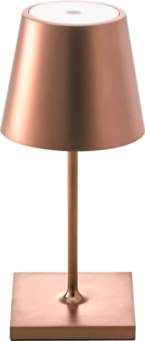 Sigor Nuindie mini Akku-Tischleuchte rund bronze matt